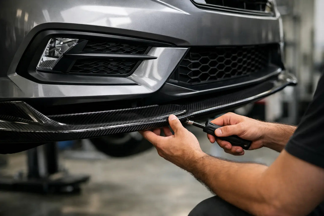 How to Install Carbon Front Splitter Right