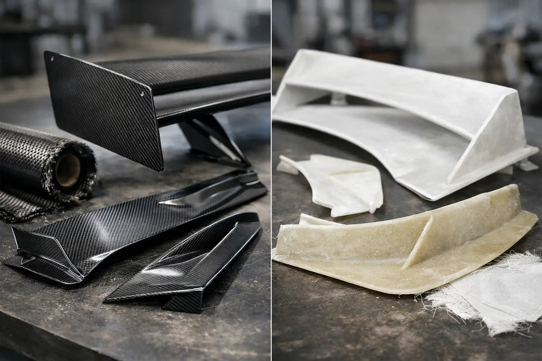 Dry Carbon vs Fiberglass for Aero Parts