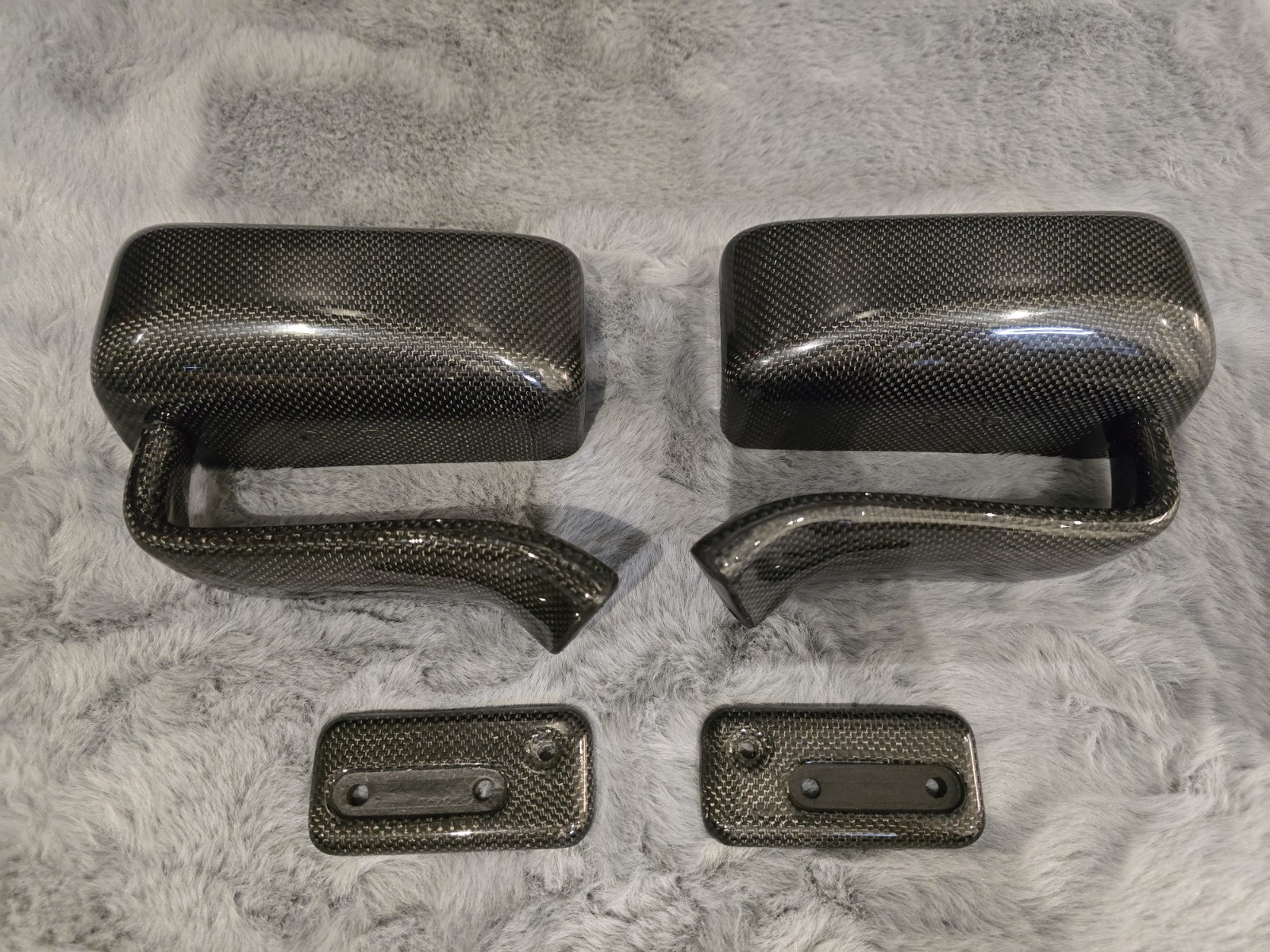 ALC Dry Carbon Fiber Plain Weave LMGT Side Mirror Anti Glare (Universal/S2000) 
