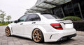 Fit For Mercedes Benz C Class W204 Rear Carbon Fiber Spoiler R Style (stick on)