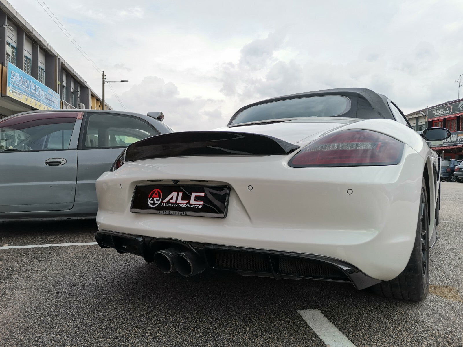 Fit For Porsche Boxster 987.1 ALC Design Carbon Fiber Rear Ducktail spoiler