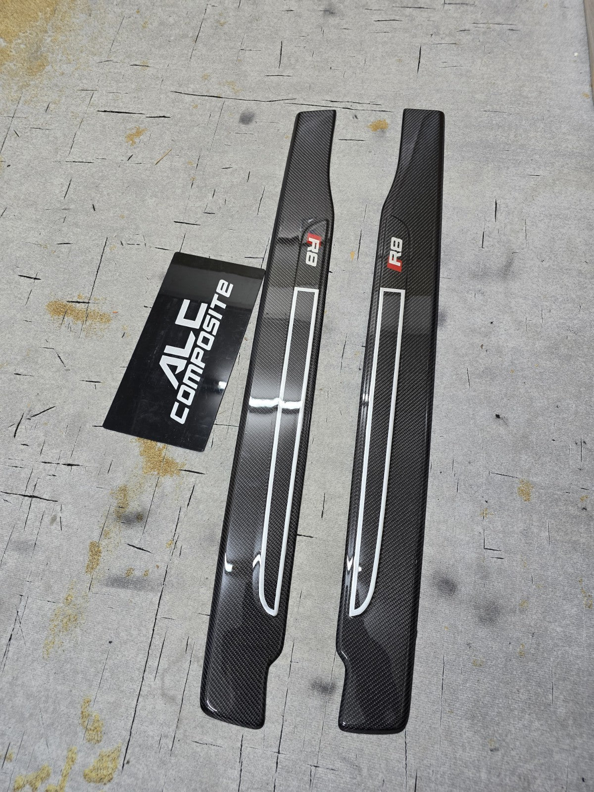 Fit For Audi R8 100% Carbon Fiber Outer Door Sill For Gen. 1 R8 2008-2015