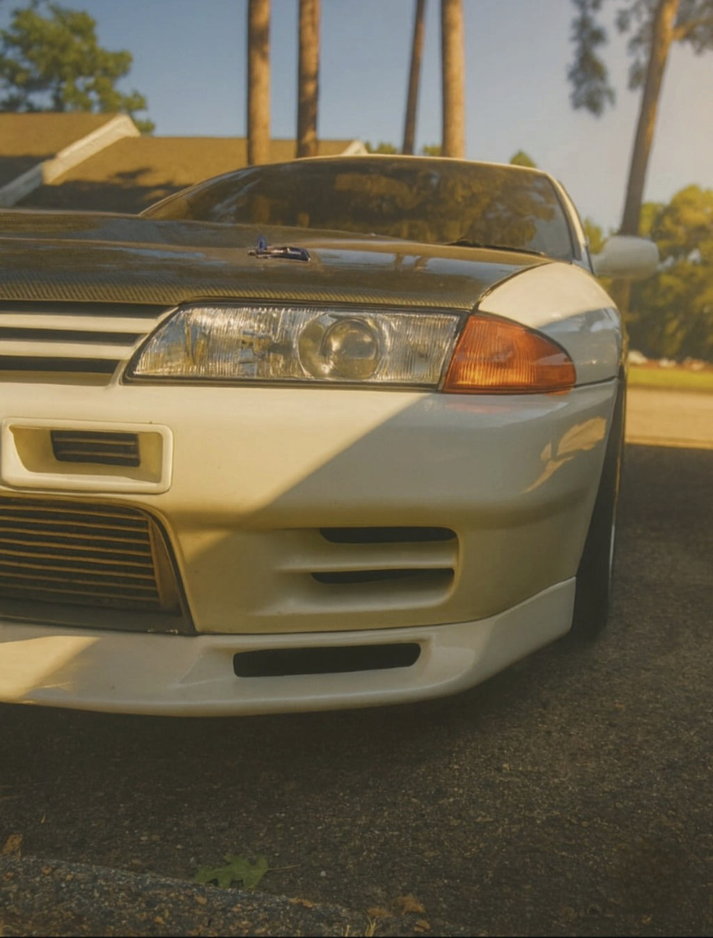 Fit For Nissan GTR R32 89-94 FRP Fujimura Style Front Bumper Lower Lip