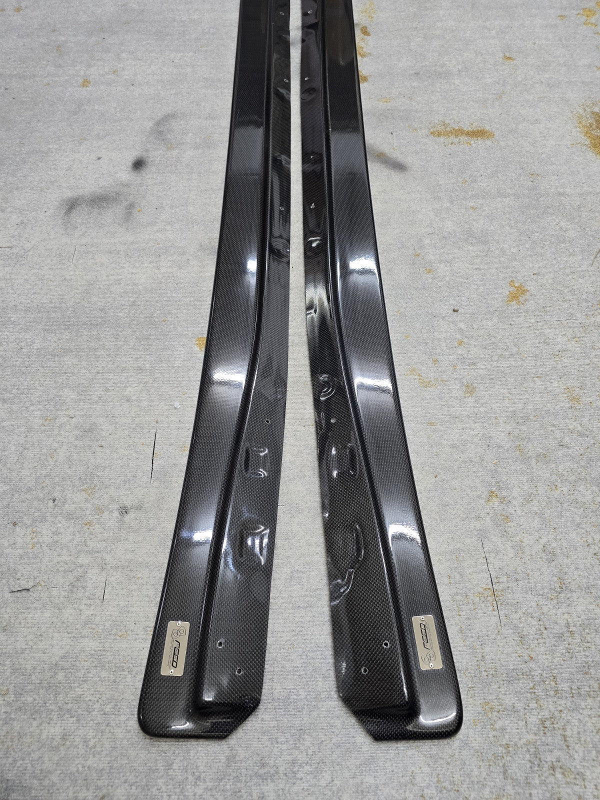 Fit For Mazda FD3S RX7 FEED Fujita Carbon Fiber Side Skirts Splitter Lip JAPAN