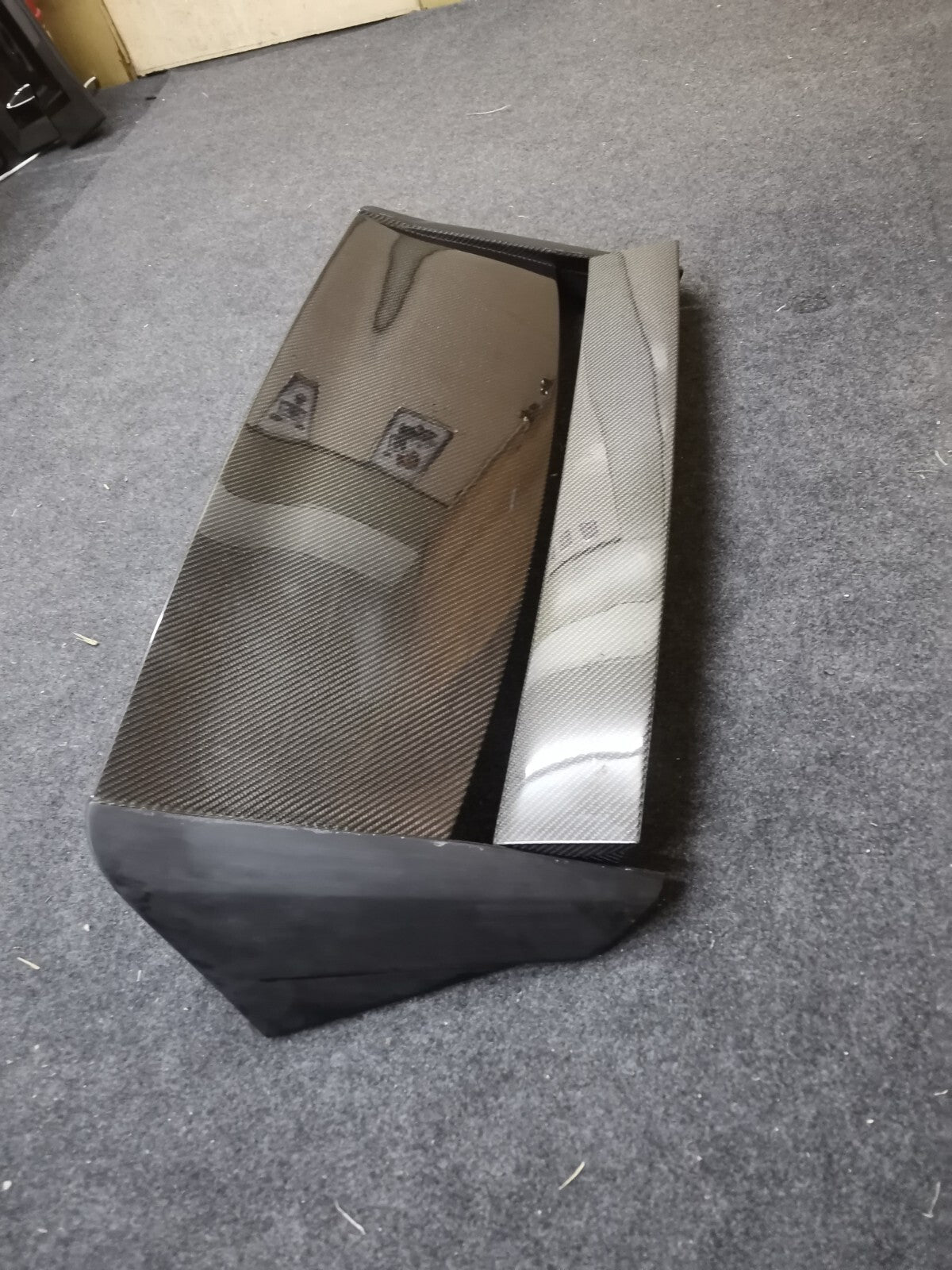 Fit for Toyota Yaris GR V Style Rear Roof Spoiler Wing Carbon Fiber Partial FRP