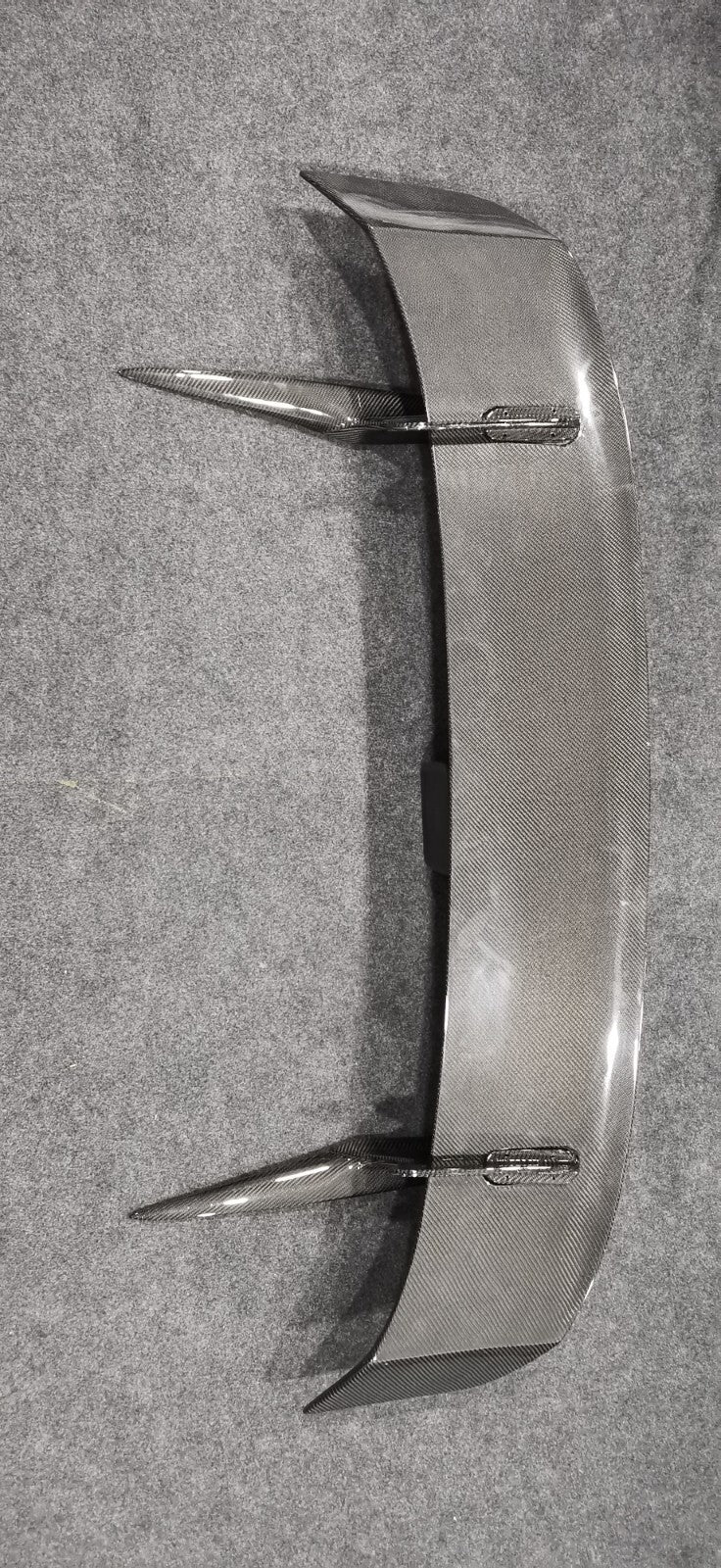 Carbon Fiber Swan Neck Rear Wing Fit For Nissan GTR R35 (FOR STOCK REAR BONNET)