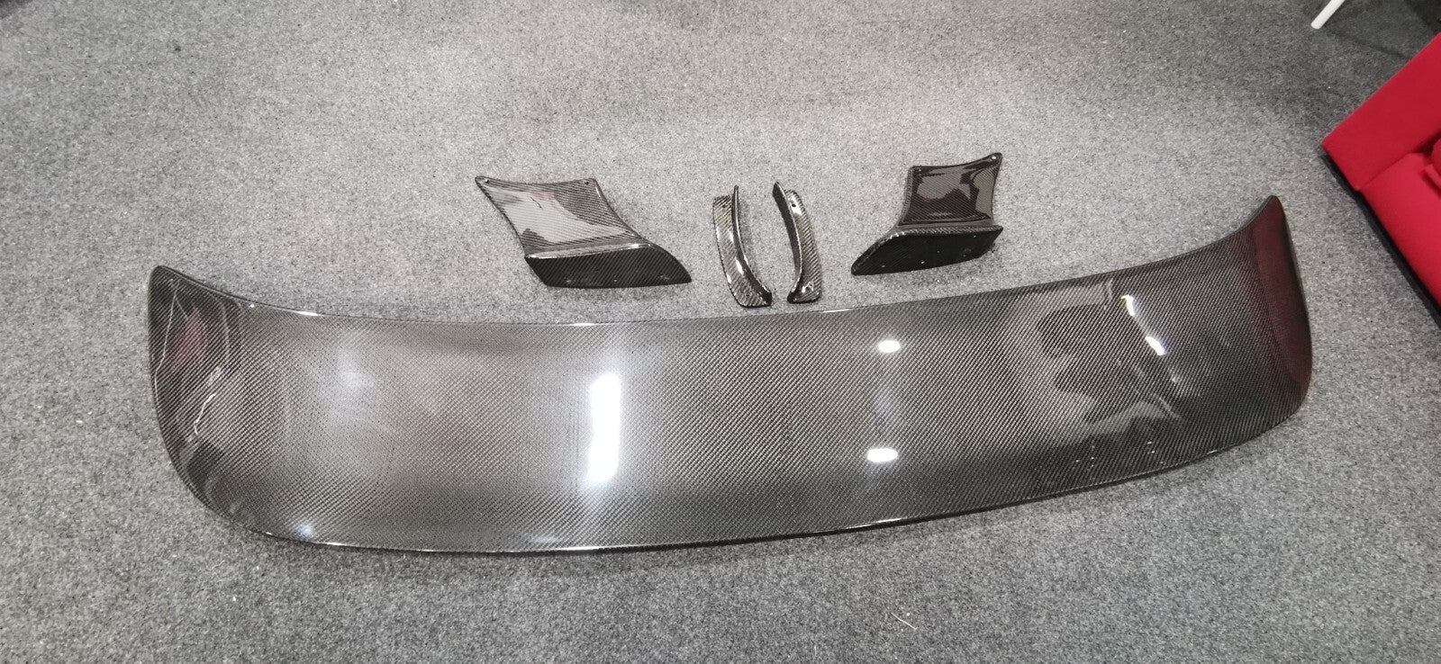 Fit For Nissan GTR R35 09-20 Esprit Style Carbon Fiber Rear Spoiler Wing 