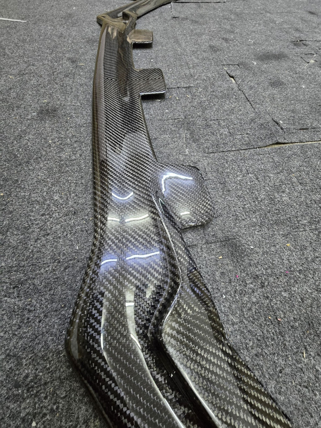 Fit For Audi TTRS MK2 Carbon Fiber Front Bumper Lower Lip Spoiler ALC Design
