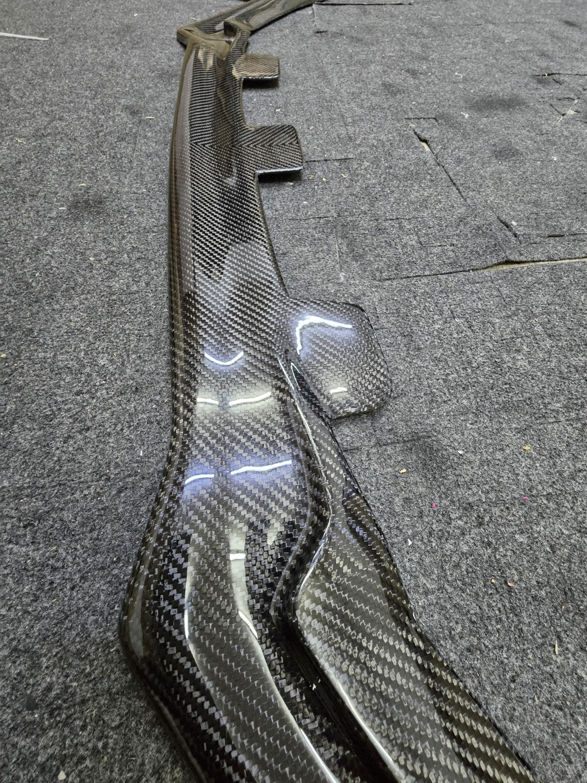 Fit For Audi TTRS MK2 Carbon Fiber Front Bumper Lower Lip Spoiler ALC Design