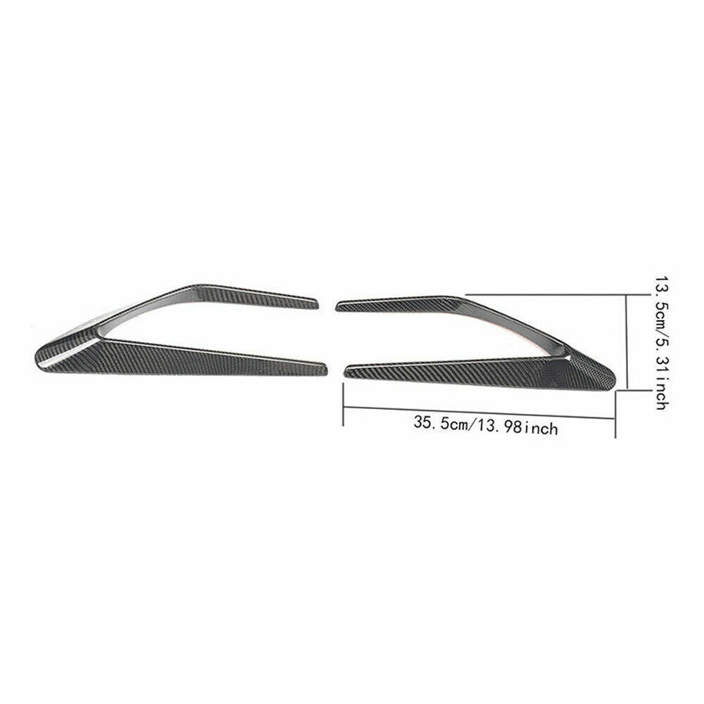 Carbon Fiber Front Fender Trim Fit For W205 C63 C43 AMG Coupe 2 Door 2015-2019