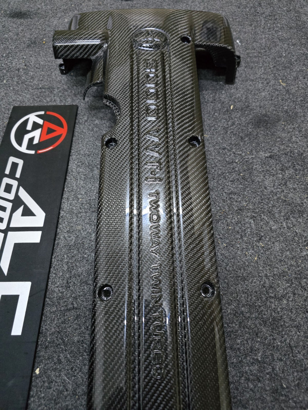 Engine Plug Cover Trim For Toyota MK4 Supra 2JZ VVTI Dry Carbon
