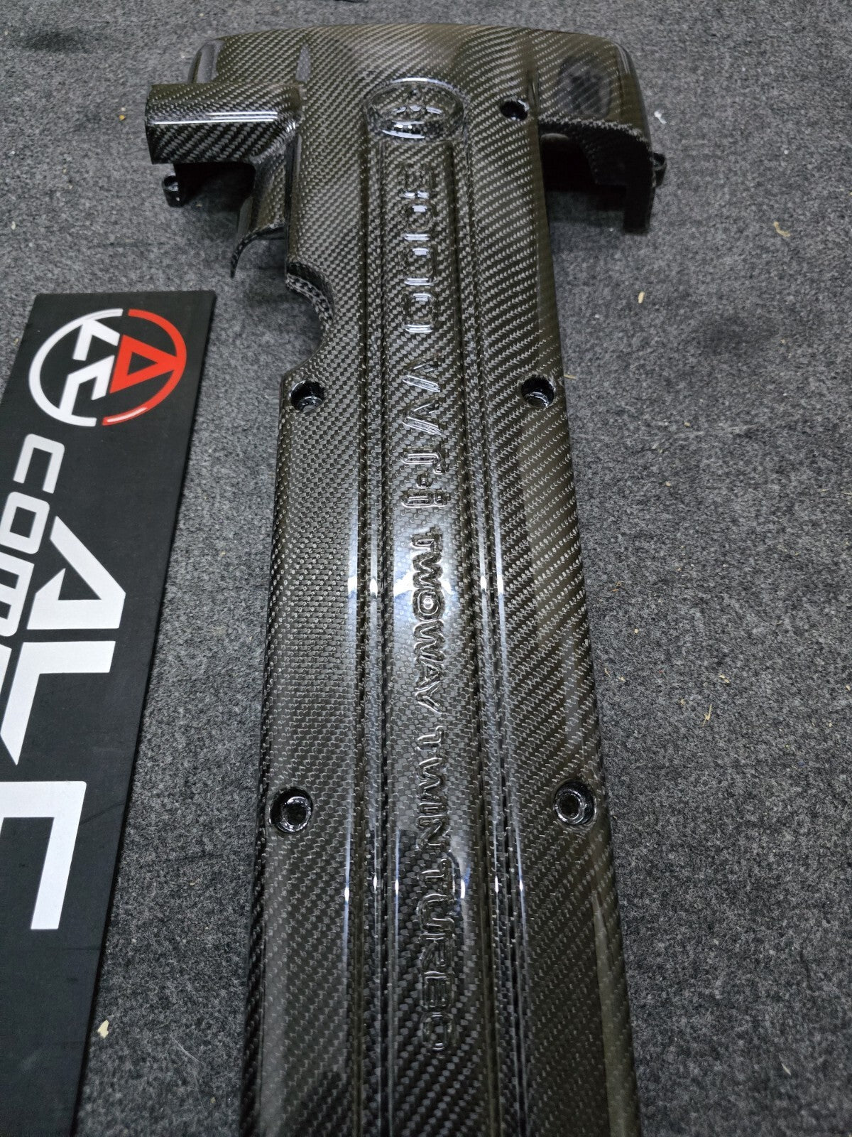 Engine Plug Cover Trim For Toyota MK4 Supra 2JZ VVTI Dry Carbon