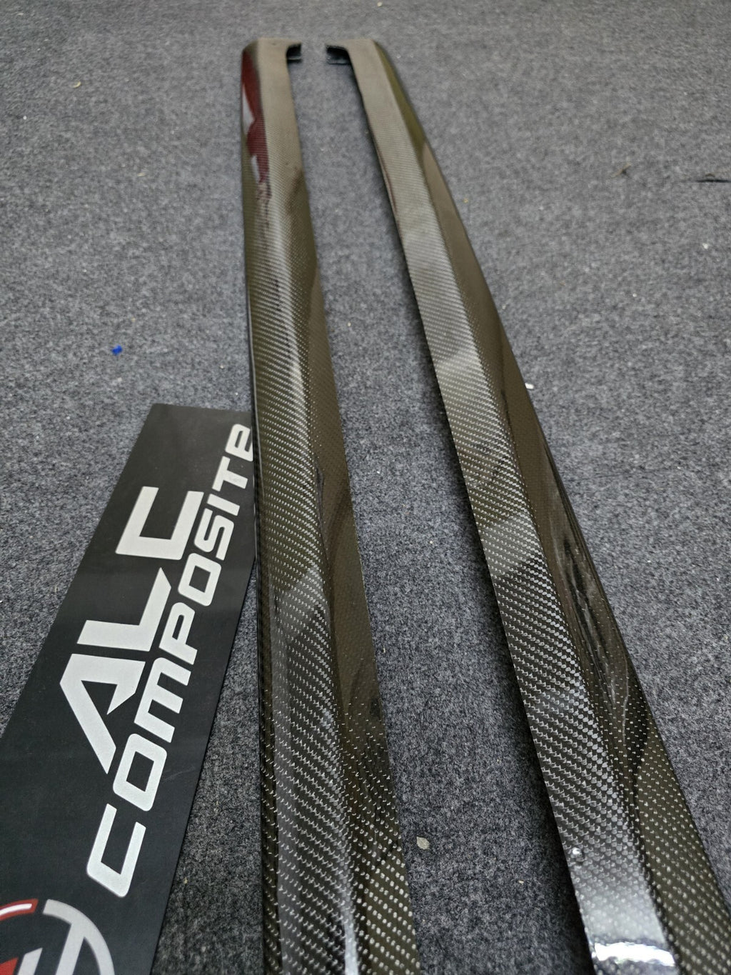Fit For Mitsubishi Evolution 7 8 9 Carbon Fiber Side Skirt Extensions Addon