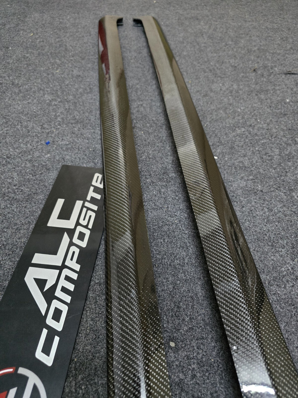 Fit For Mitsubishi Evolution 7 8 9 Carbon Fiber Side Skirt Extensions Addon