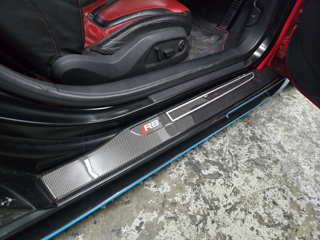 Fit For Audi R8 100% Carbon Fiber Outer Door Sill For Gen. 1 R8 2008-2015