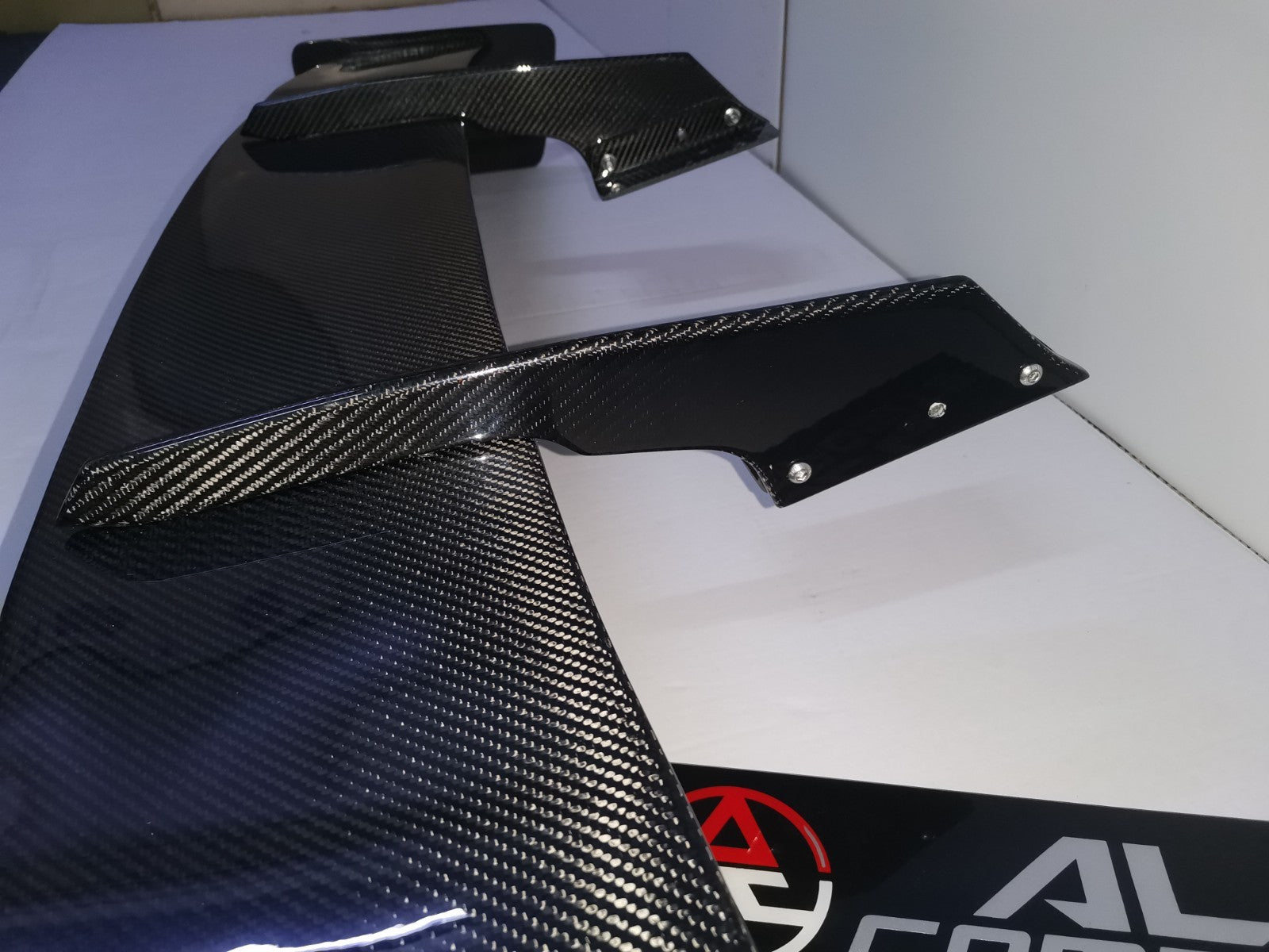 Fit For golf MK7 ALC Composite design Carbon Fiber Rear GT wing W/Carbon bracket