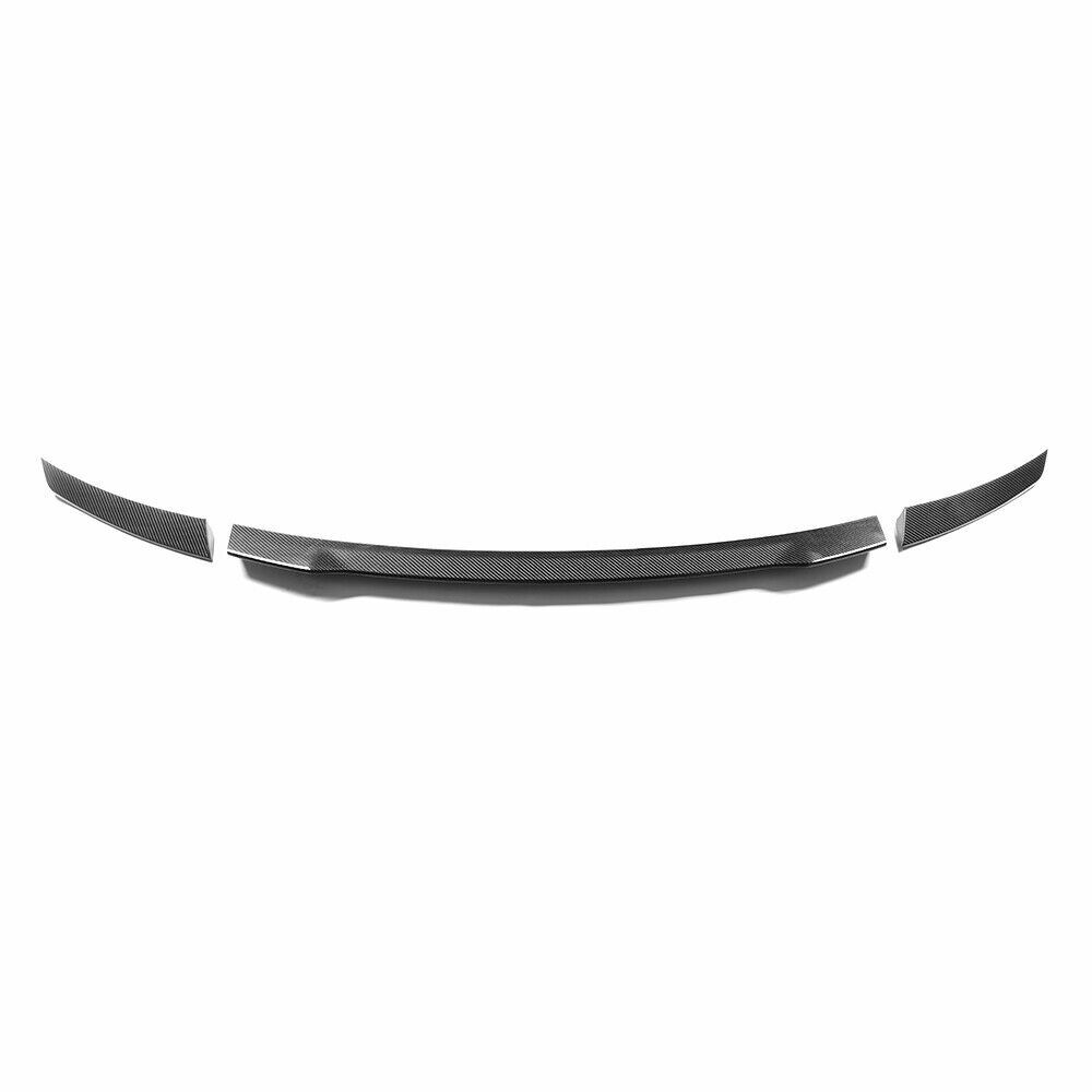 Fit for Audi R8 Coupe Gen. 1 2008-2015 Carbon Fiber Rear Trunk Spoiler 3pc Set