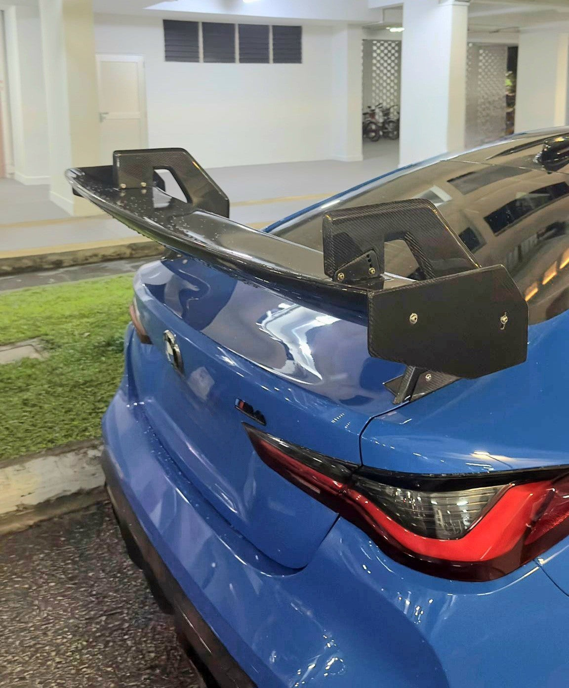 Fit For BMW G80/G82 M3/M4 Dry Carbon ALC Composite GT4 Rear Wing UPGRADED Ver. 2