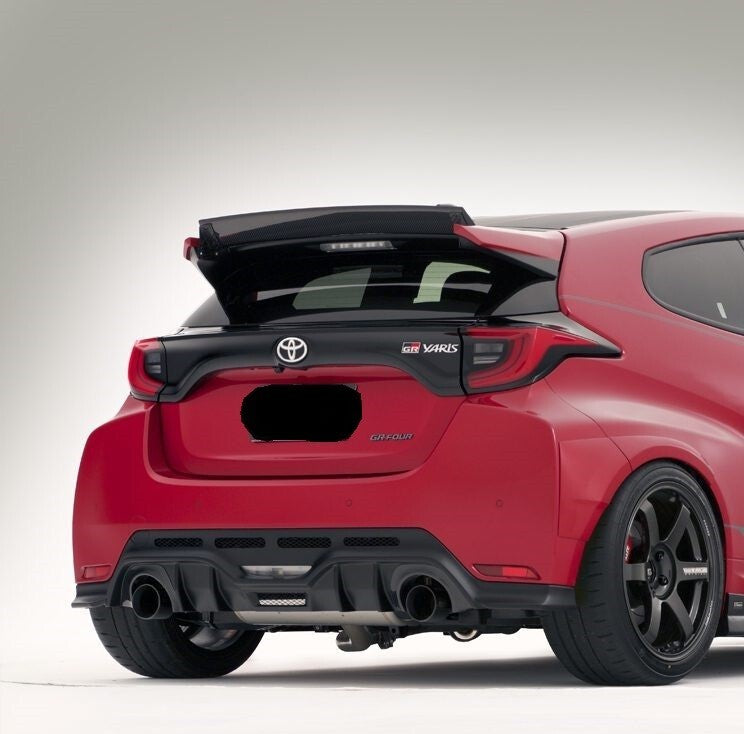 Fit for Toyota Yaris GR Rear Bumper FRP Diffuser With Carbon Heat Shield Cover 