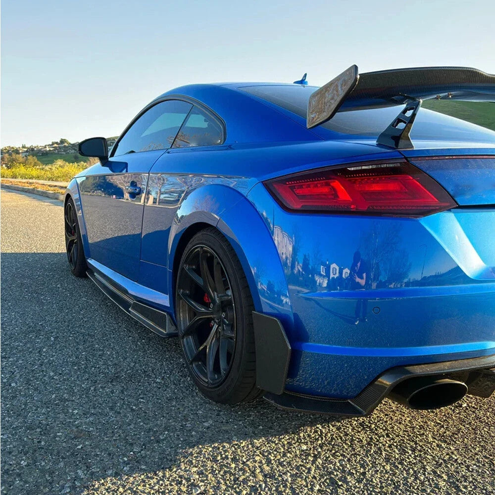 For Audi TTS/TTRS MK3 8S Carbon Fiber Rear Bumper Splitter Fin Canard/side spat