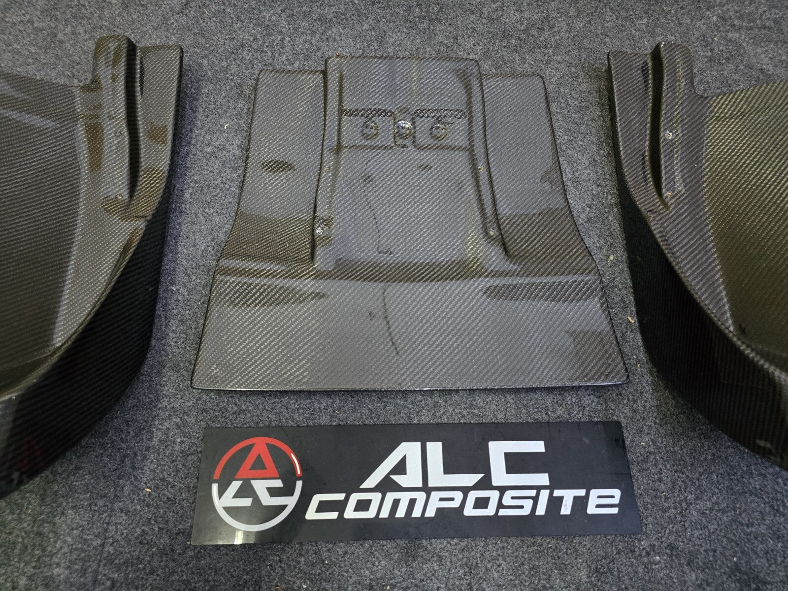 Fit For Audi R8 08-15 Rear Bumper Diffuser/Valance 3pc Add On Set Lip