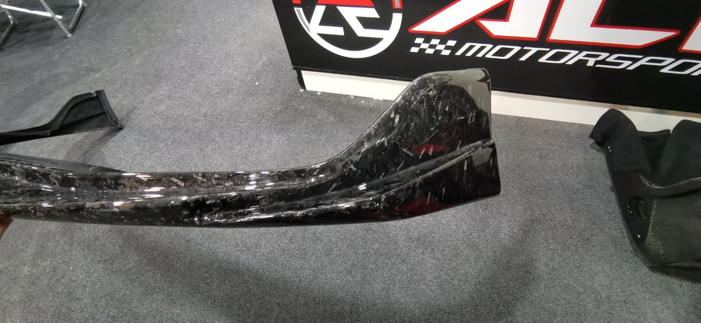 FIT FOR TOYOTA SUPRA A90 FORGED CARBON FIBER FRONT BUMPER UNDER LIP VRS STYLE