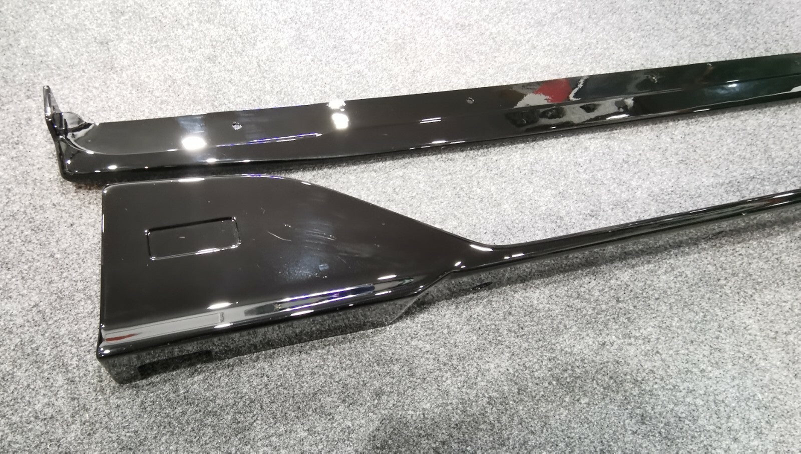 FIT FOR TOYOTA GR YARIS GXPA16 TM STYLE FRP SIDE SKIRT LOWER LIP UNPAINTED 