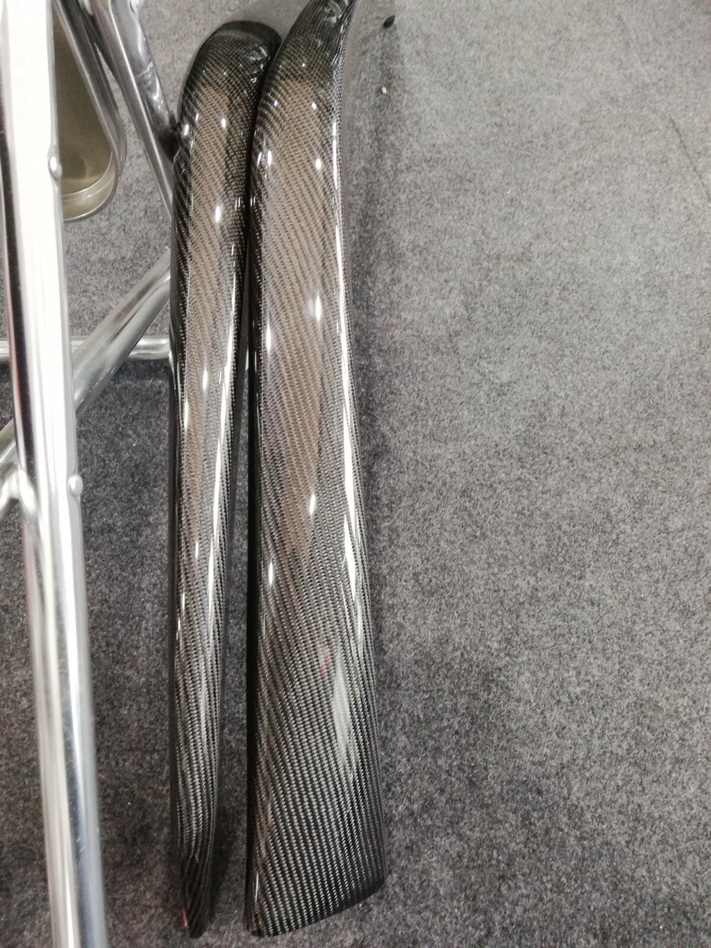 Fit For Ferrari 458 NVT Style Carbon Fiber Front Bumper Lower Under Lip Spoiler