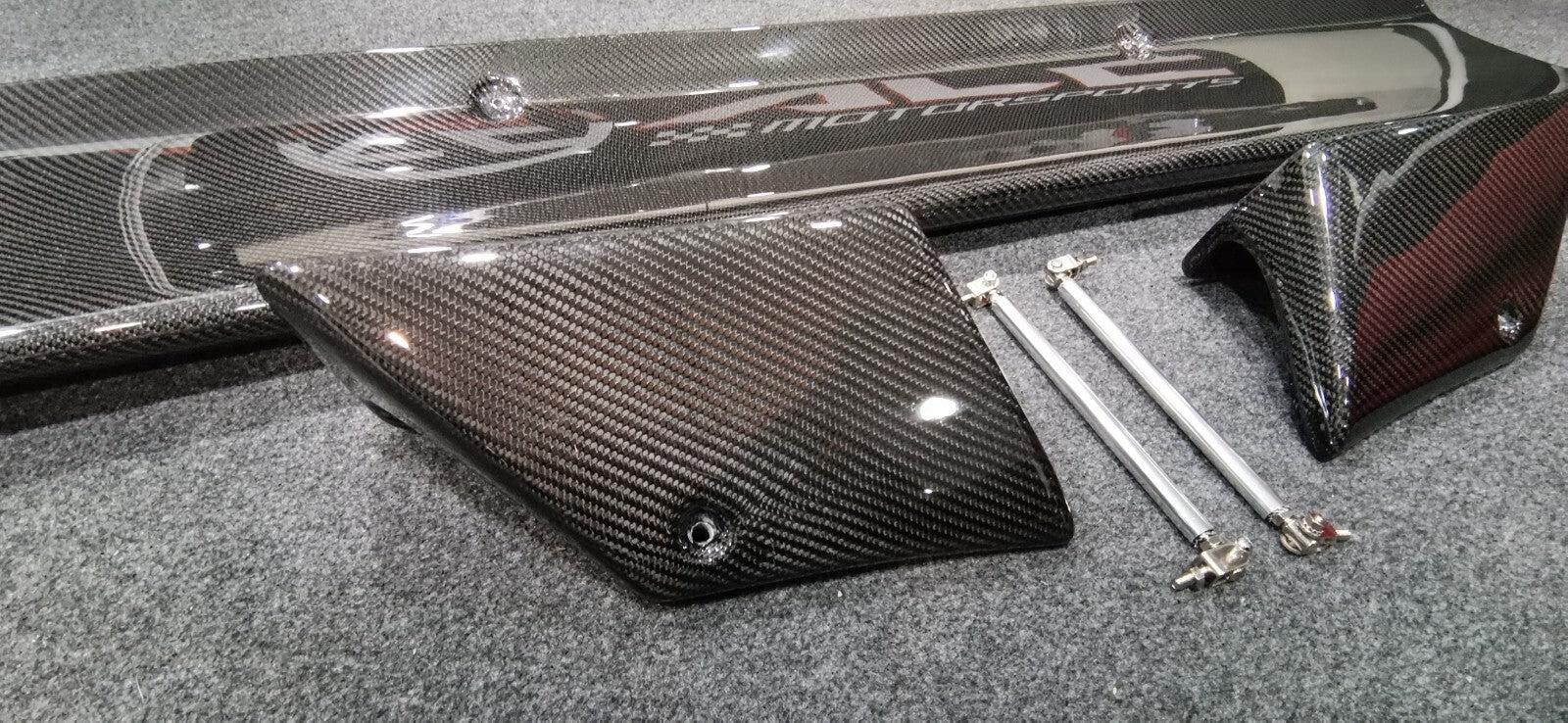 Fit For Nissan Skyline GTR R32 Carbon Fiber Rear Spoiler Wing Pandem Style w/rod