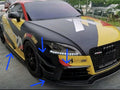 For Audi TTRS MK2 carbon front lip/side lip/ rear diffuser/L canard/canard