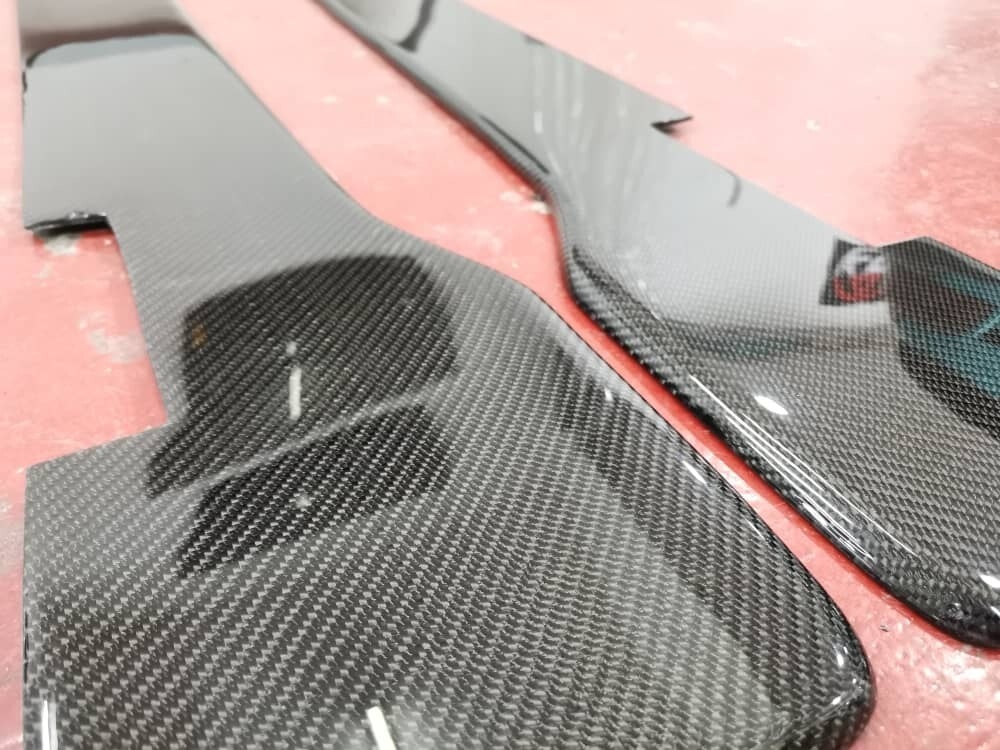 Fit For Nissan R32 GTR PANDEM Carbon Fiber SIDE SKIRT EXTENSIONS