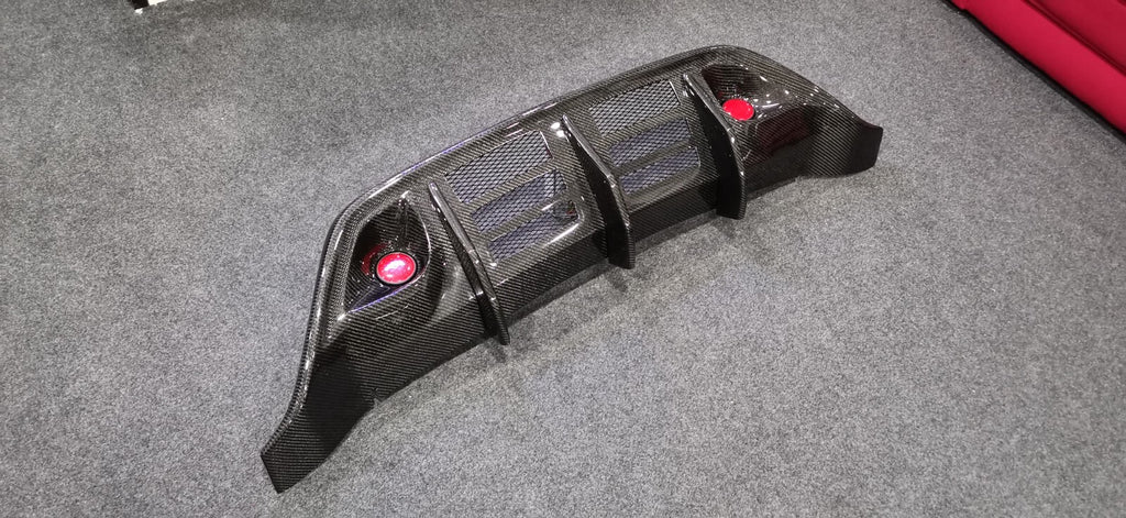 Fit For 08-16 Nissan Skyline GTR R35 WLD Style Rear Bumper Carbon Fiber Diffuser
