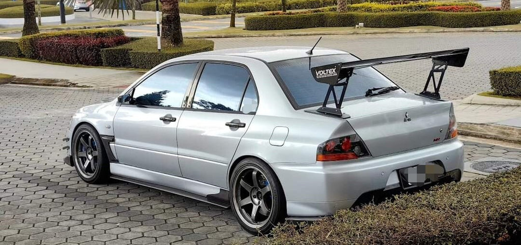 Carbon Fiber Fender Add On Cover 2pcs Set Fit For Mitsubishi Lancer EVO 7 8 9