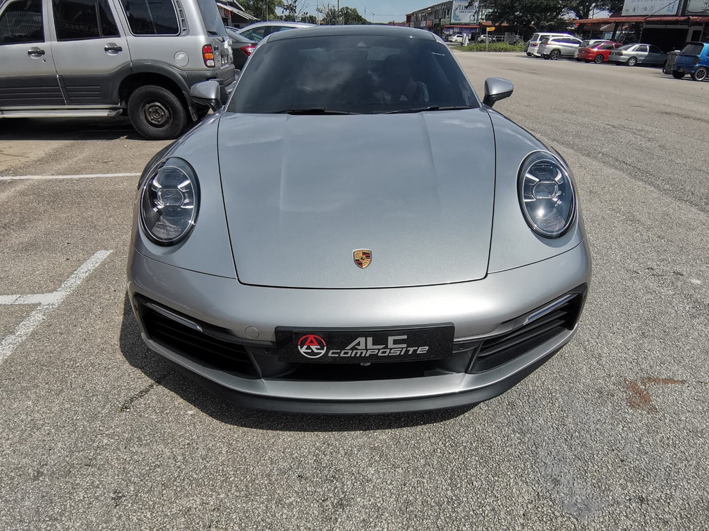 Fit For Porsche 911 992 SPASM Front Bumper Carbon Fiber Lower Sport Spoiler Lip