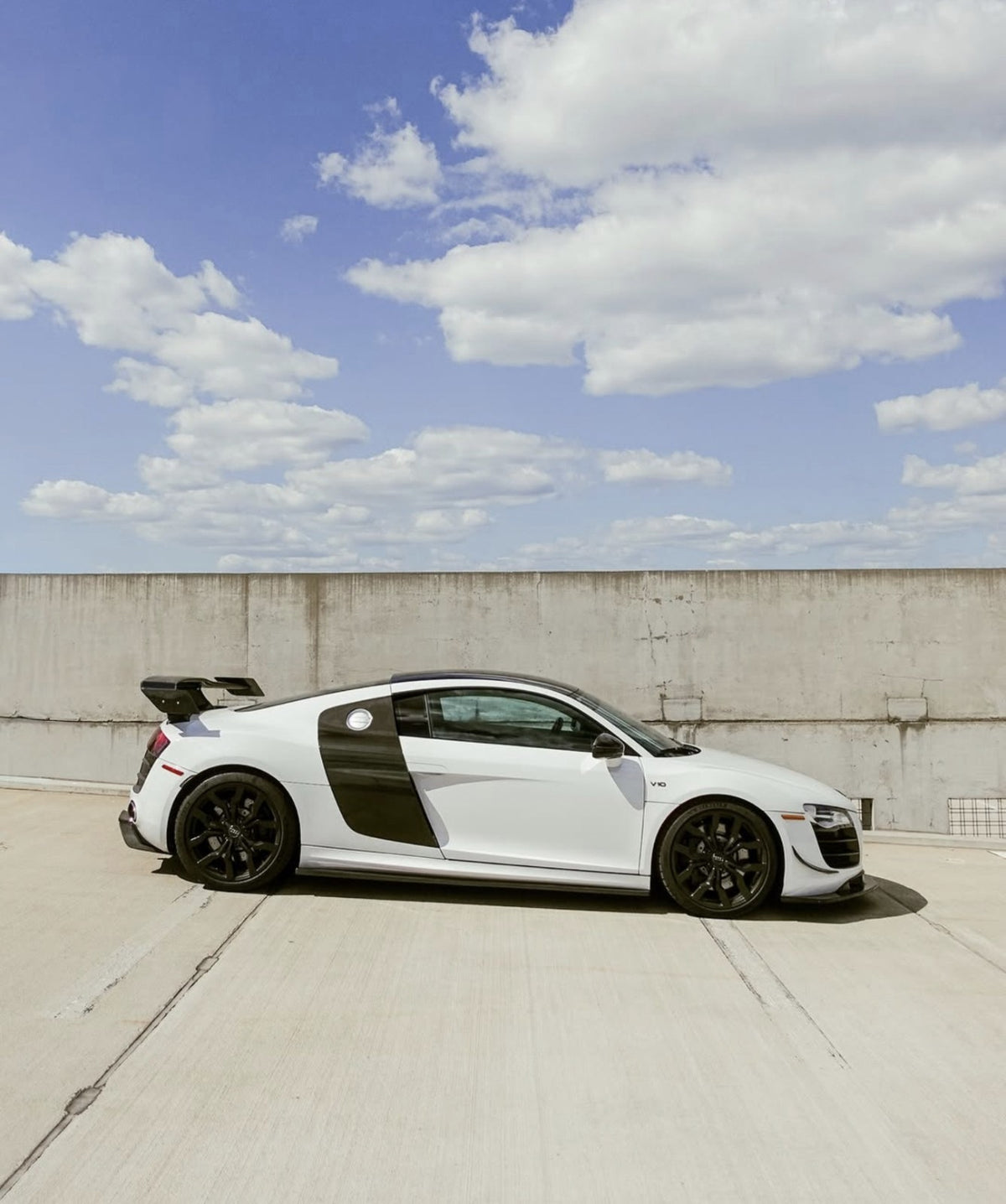 Fit For Audi R8 V8 V10 Carbon Fiber Rear Wing Trunk Spoiler 2008-2015 ALC Ver. 2