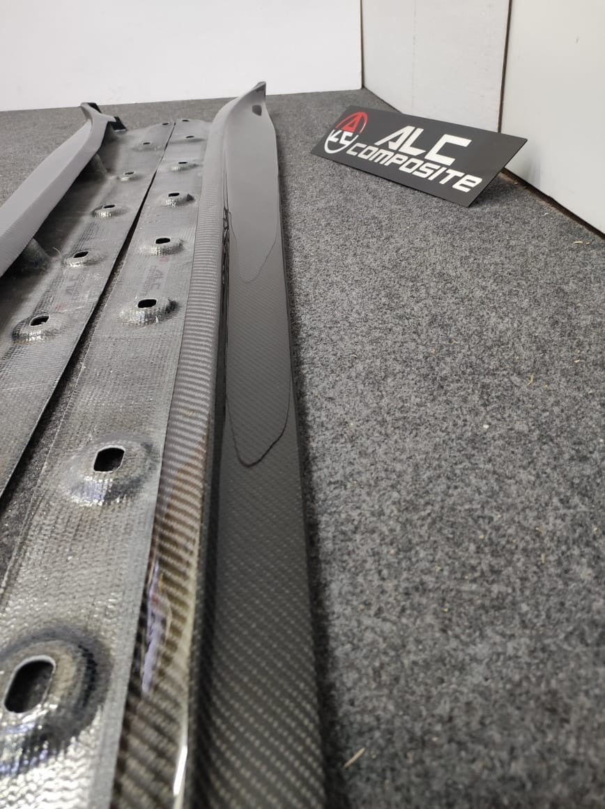 Fit For Porsche 991.1 & 991.2 Gt3 RS / Gt2 RS / Turbo Carbon Fiber Side Skirt