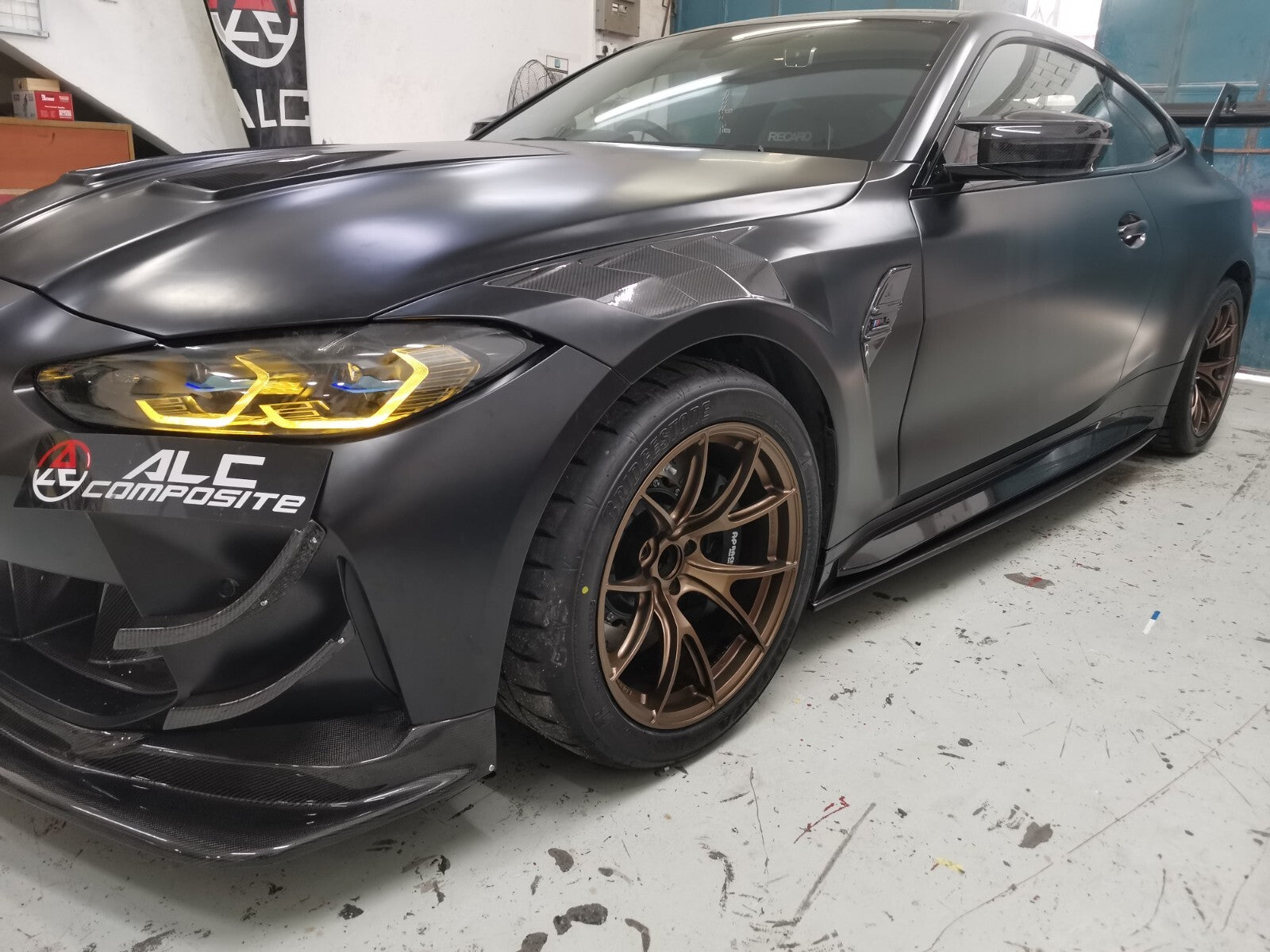 FIT FOR BMW DRY CARBON FRONT LIP W undertray diffuser G80/G82/G83 M4 M3 GT4