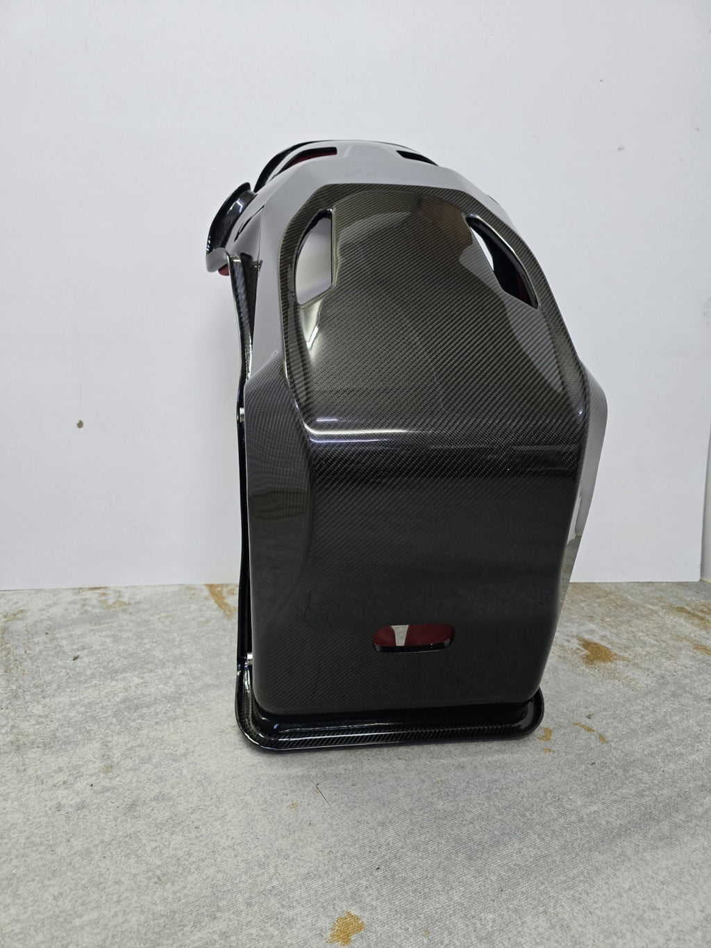 Carbon Fiber Full Bucket Seat With Padding & Side Mount bracket RMS style 2pc