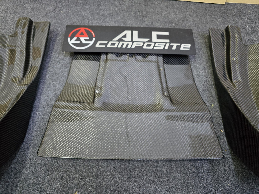 Fit For Audi R8 08-15 Rear Bumper Diffuser/Valance 3pc Add On Set Lip
