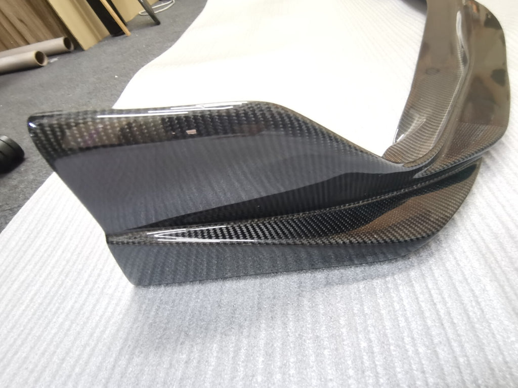 FIT FOR TOYOTA SUPRA A90 CARBON FIBER FRONT BUMPER UNDER LIP/SKIRT VRS STYLE