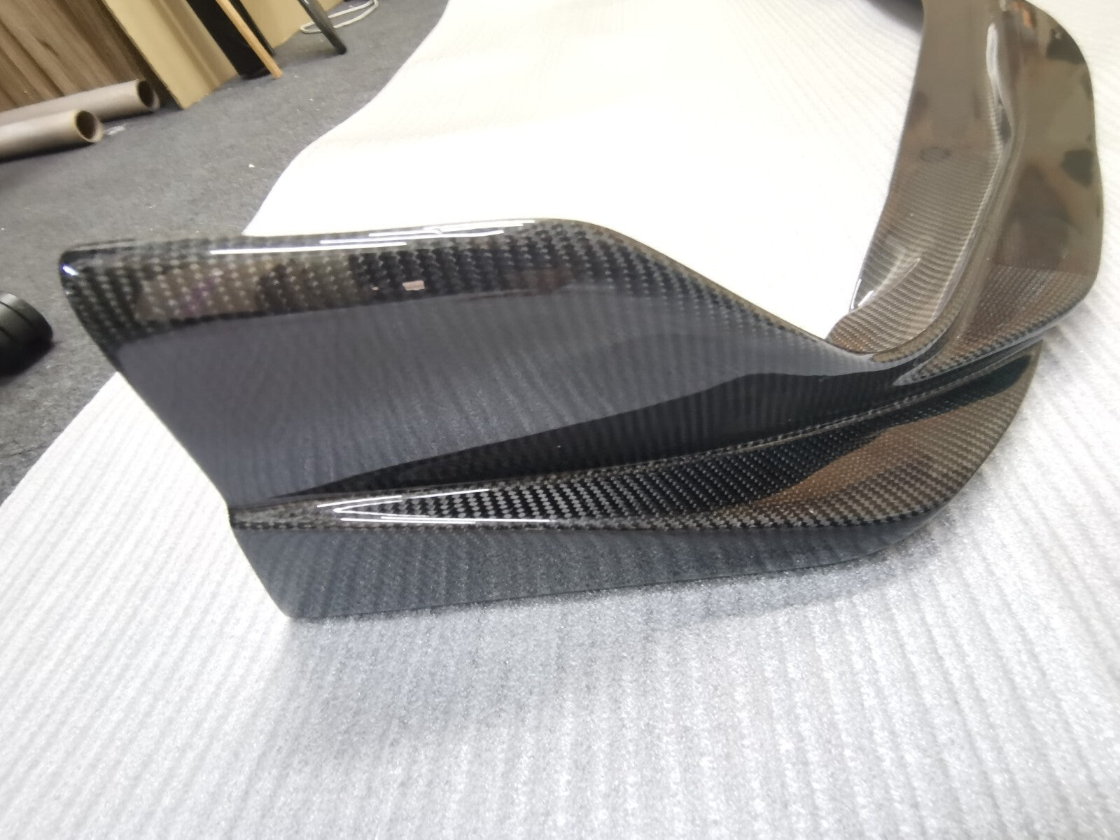FIT FOR TOYOTA SUPRA A90 CARBON FIBER FRONT BUMPER UNDER LIP/SKIRT VRS STYLE
