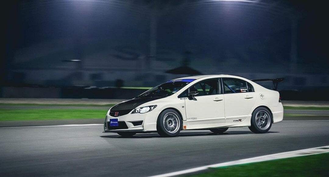 Fit For Honda Civic FD2R ALC  Carbon Fiber Front Lip (Track Pack Edition)