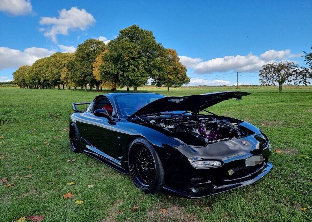 Fit For Mazda RX7 FD3S/JM1FD 1991-1997 Dry Carbon Fiber Door Visor (Stick On)