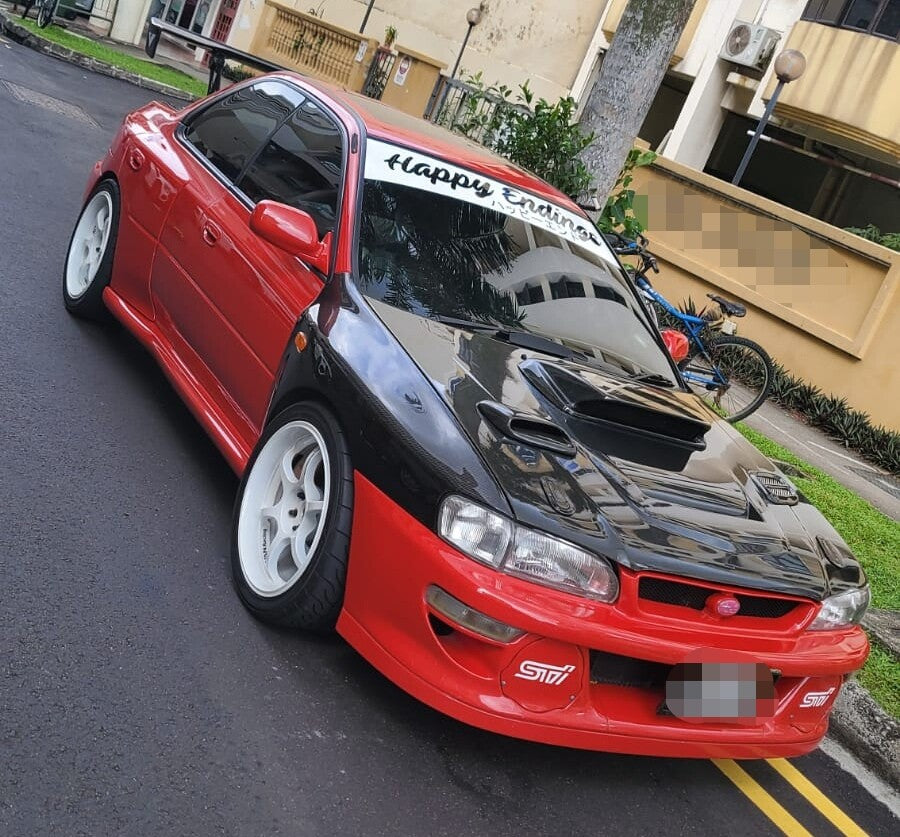 ALC Carbon Fiber Fenders +15mm Fit For Subaru Impreza/WRX/STI GC8 98-01 22B