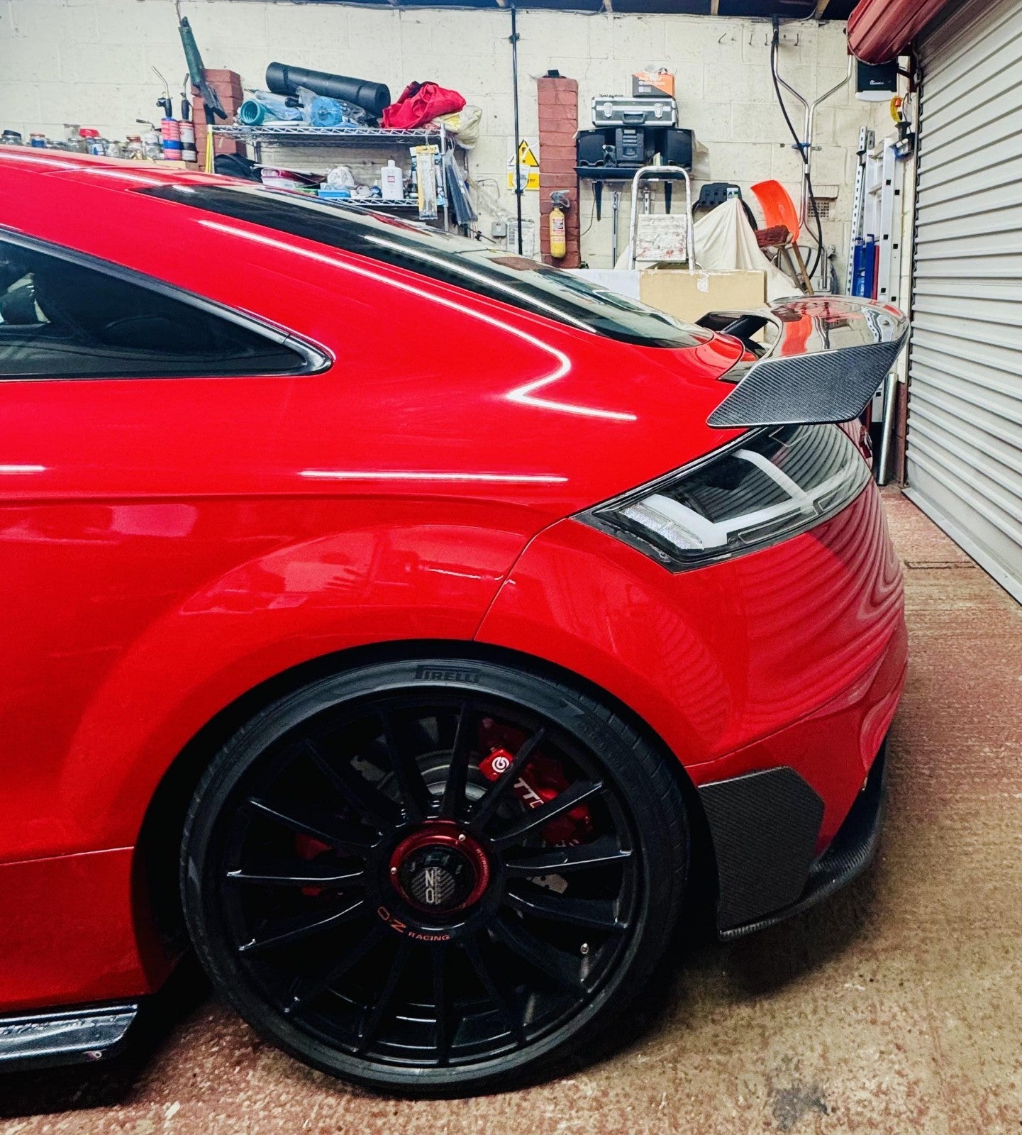 ALC Composite Carbon Fiber Rear Bumper Side Spat Fit For Audi TTRS 8j Mk2