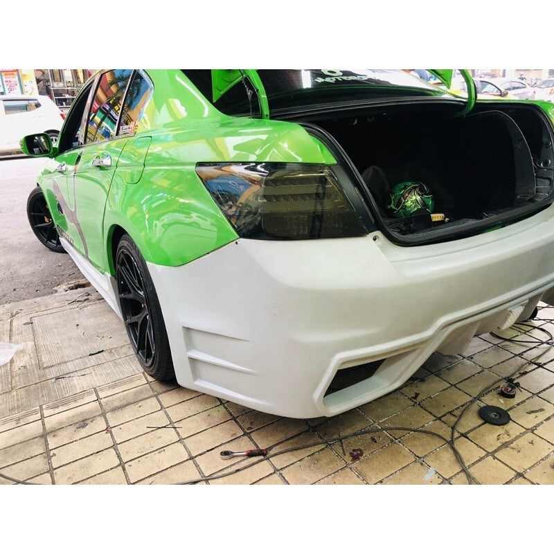 Fit For Honda Accord 8th gen GU8 Style Front & Rear Bumper Set Kit W/Side skirt 