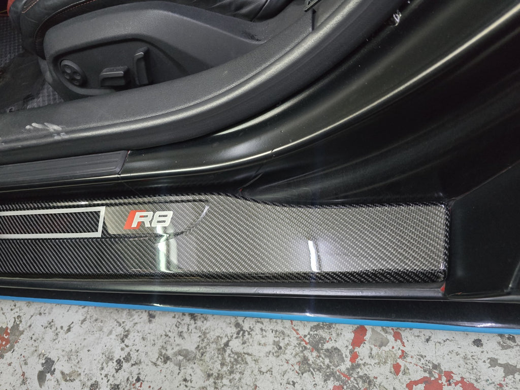 Fit For Audi R8 100% Carbon Fiber Outer Door Sill For Gen. 1 R8 2008-2015
