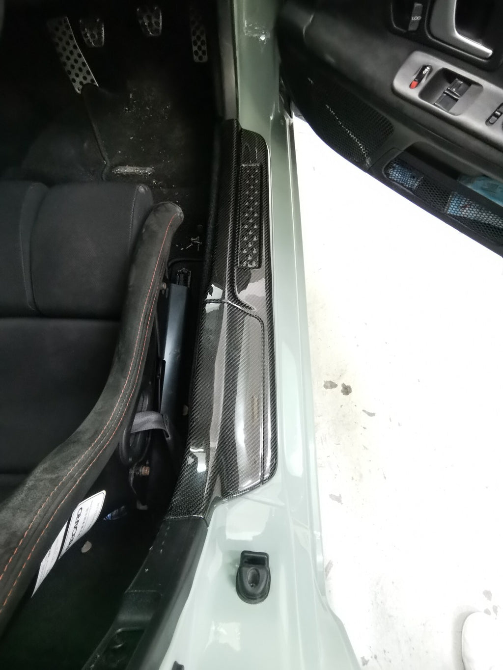 Fit For Honda S2000 Carbon Door Sill Trim AP1 AP2 Entrance Kick Scuff Plate