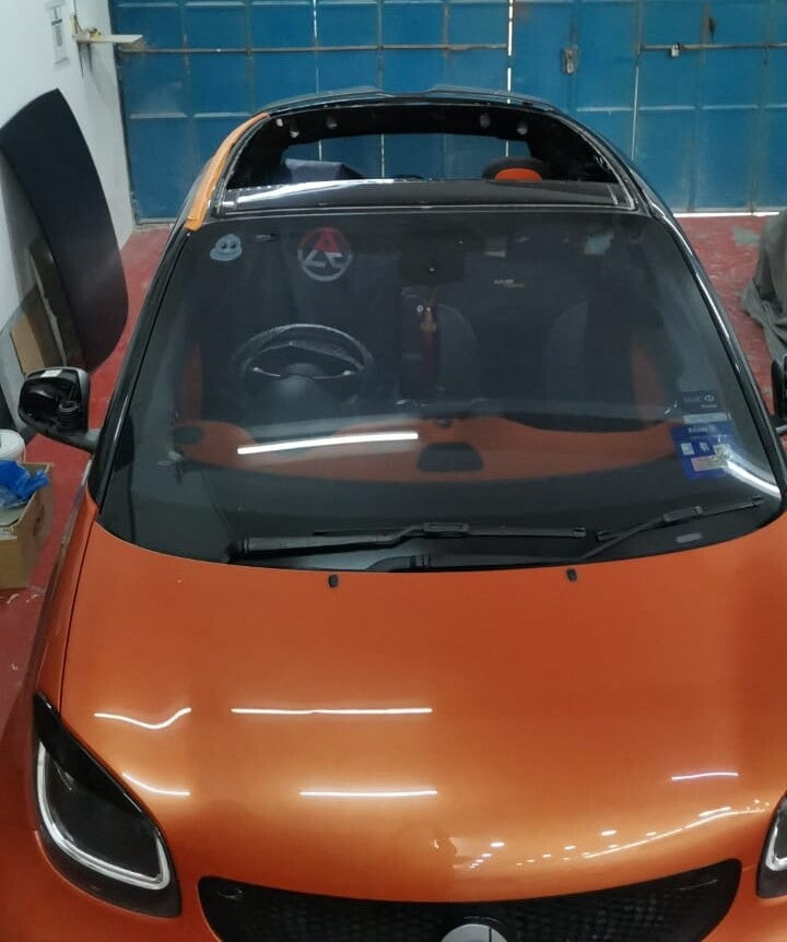 Fit For Smart fortwo 453 Carbon Fiber Roof Panel Replacement Part (NOT COVER)