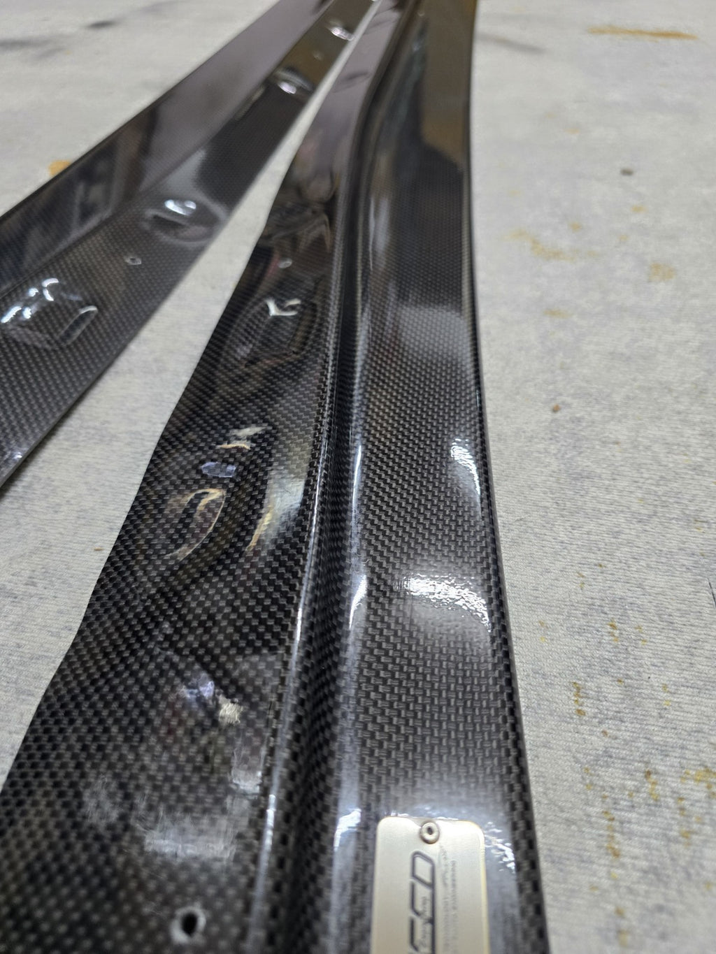 Fit For Mazda FD3S RX7 FEED Fujita Carbon Fiber Side Skirts Splitter Lip JAPAN